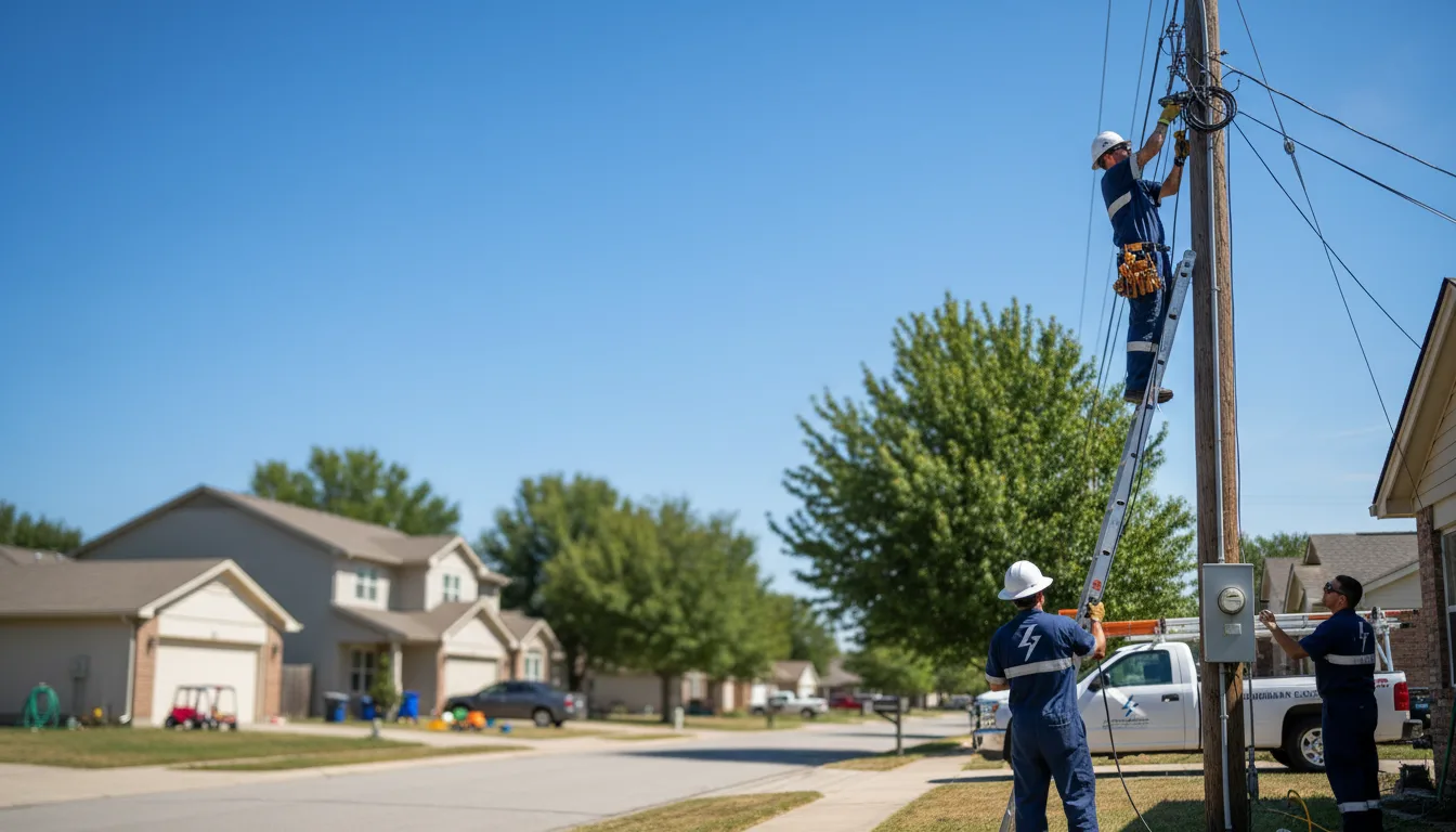 Residential electrician providing installation services in Lakeside, NE